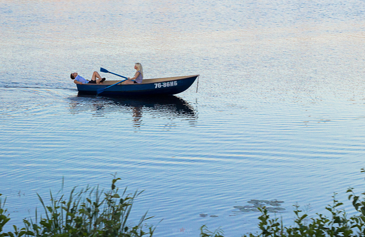 Йошкар-Ола летом, лодки на реке Кокшаге