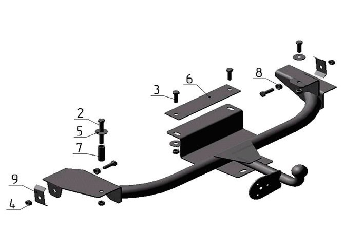 Чертеж фаркопа ланос фото - PwCalc.ru