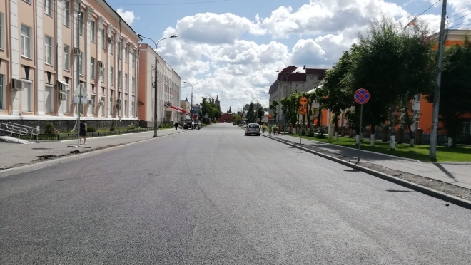 В Йошкар-Оле на улице Кремлёвской уложили асфальт