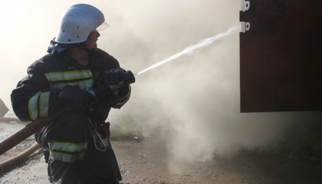 Ночью в Йошкар-Оле на Крылова горела пилорама