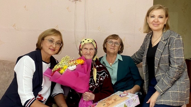 Вдове участника Великой Отечественной войны из деревни Бизюргуб исполнилось 102 года