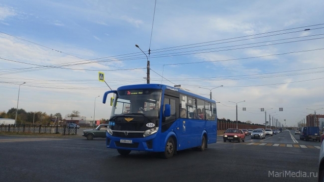 В Медведево произошли временные изменения в схеме движения автобусов