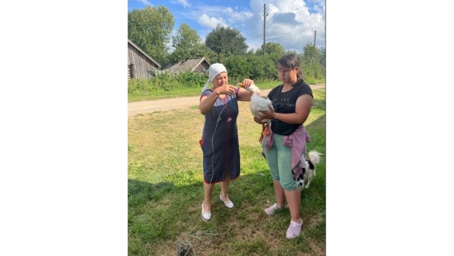 В Новоторъяльском районе ветврач вытащила из зоба гуся пять метров шпагата
