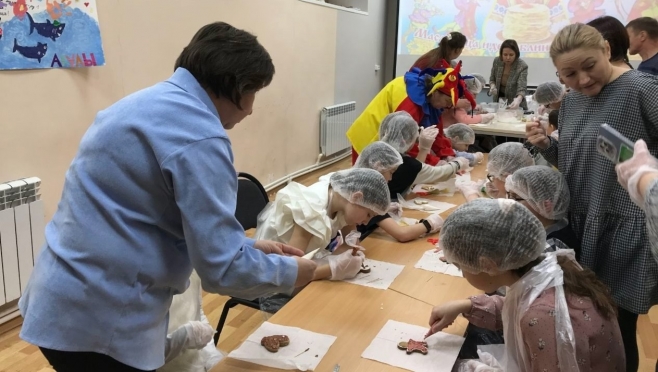 Воспитанники воскресной школы посёлка Советский посетили слабовидящих детей