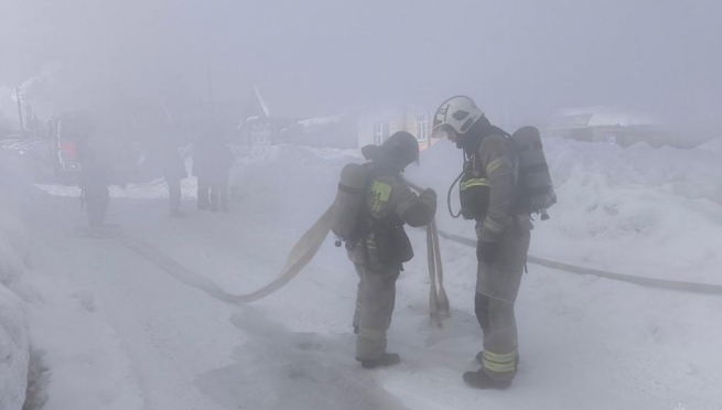 В Медведевском районе на тушение пожара были привлечены 18 пожарных
