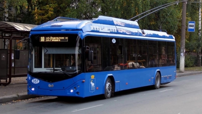 В Йошкар-Оле сегодня меняется схема движения пяти троллейбусов