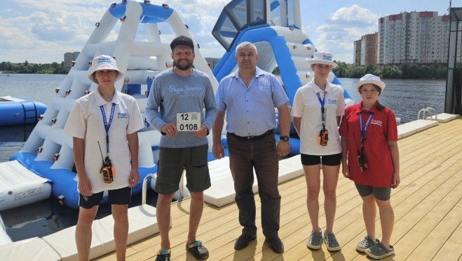 В Йошкар-Оле появился надувной водный аттракцион