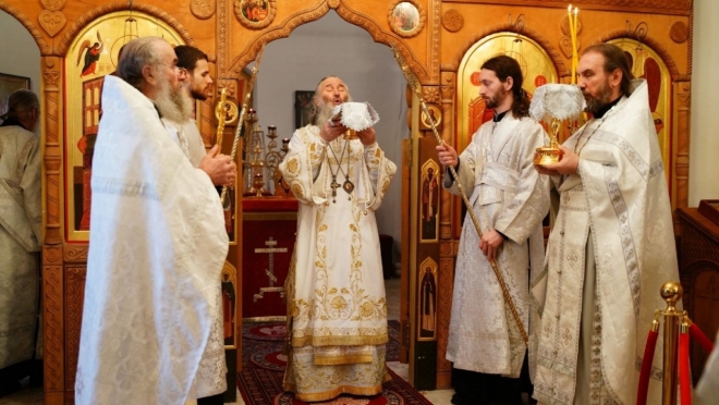 В свой день рождения митрополит Иоанн провёл литургию в Мироносицком монастыре
