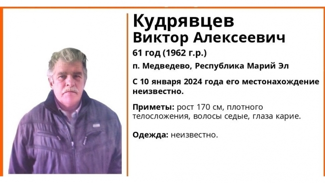 В посёлке Медведево полторы недели ищут пропавшего мужчину
