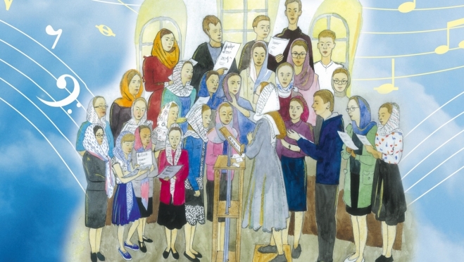 Архиерейский хор «Благовест» выступит в школе Чайковского