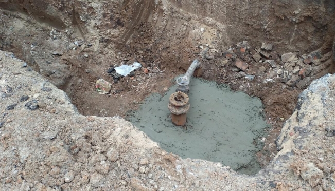 Водоканал оперативно устранил последствия аварии на водопроводе в Сомбатхее