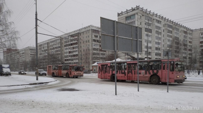В Йошкар-Оле в сторону ММЗ троллейбусы временно не ходят