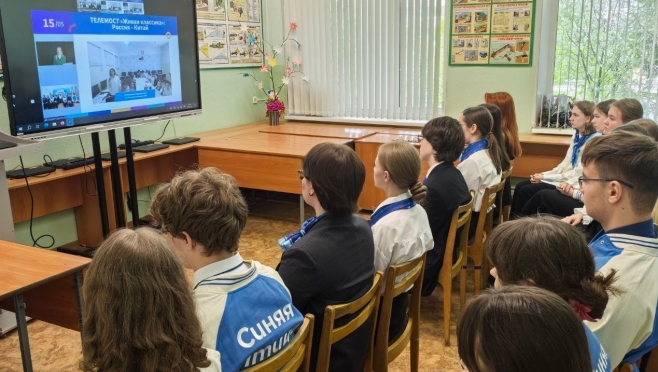 Школьники Йошкар-Олы пообщались с ребятами из Китая