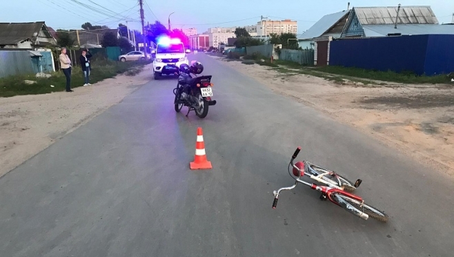 В Волжске 8-летняя велосипедистка оказалась под колёсами мотоцикла