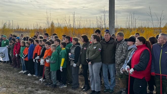 130 жителей Марий Эл вышли на посадку леса в Куярском лесничестве