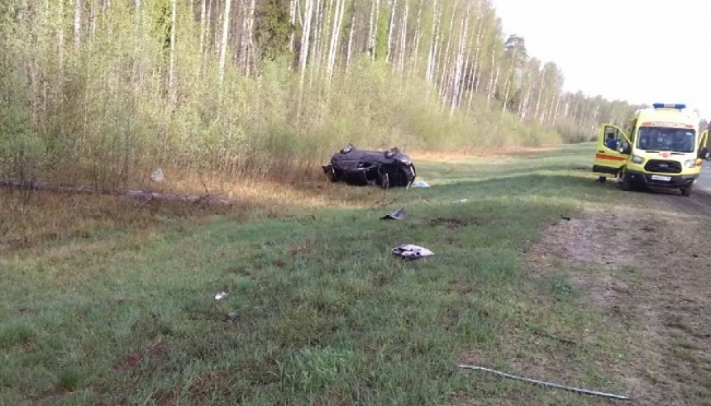 На объездной дороге столкнулись две иномарки
