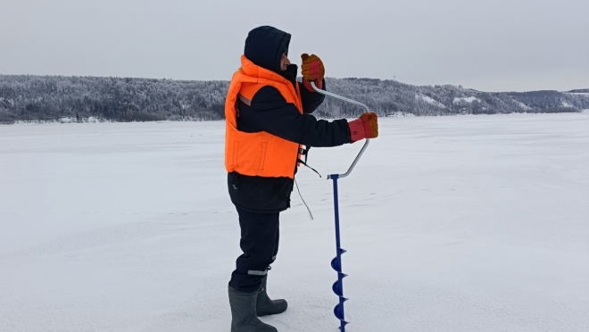 На Волге в Марий Эл местами образовался двойной лёд