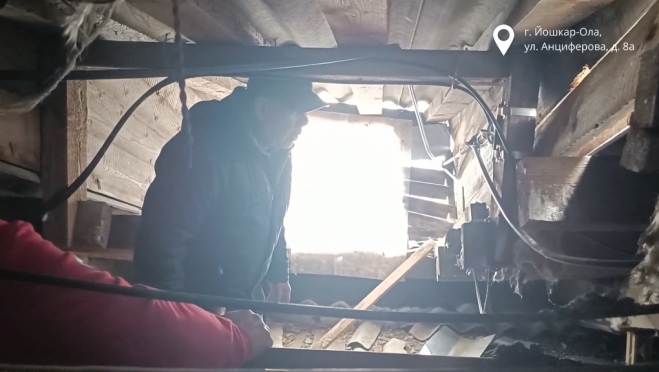 В Йошкар-Оле в доме по улице Анциферова, 8А может рухнуть несущая железобетонная балка