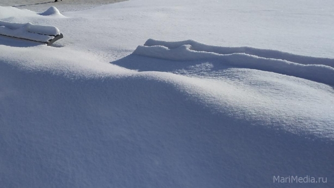 В Марий Эл высота снежного покрова на 15-20 см выше нормы