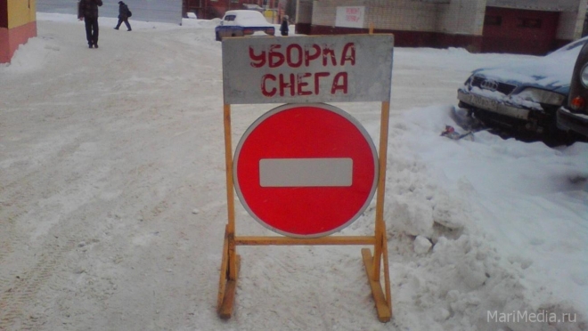 Ночное перекрытие улиц в Йошкар-Оле