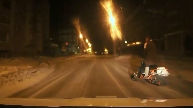 В Йошкар-Оле гонялись за нетрезвым водителем снегохода