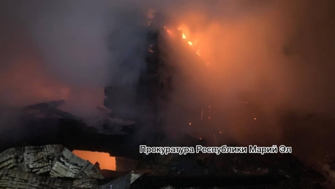 Расследованием пожара в Зеленогорске занялась прокуратура Моркинского района