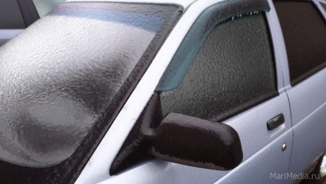 В Марий Эл прошёл ледяной дождь