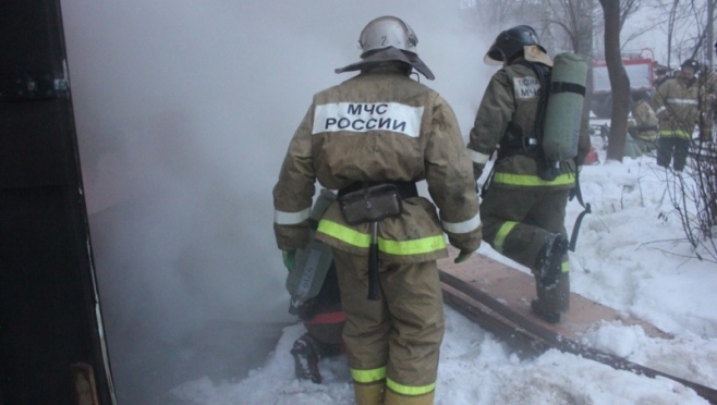 В Йошкар-Оле ночью горела сауна на Егорова