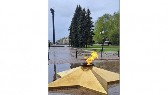 В Йошкар-Оле отполировали звезду Вечного огня