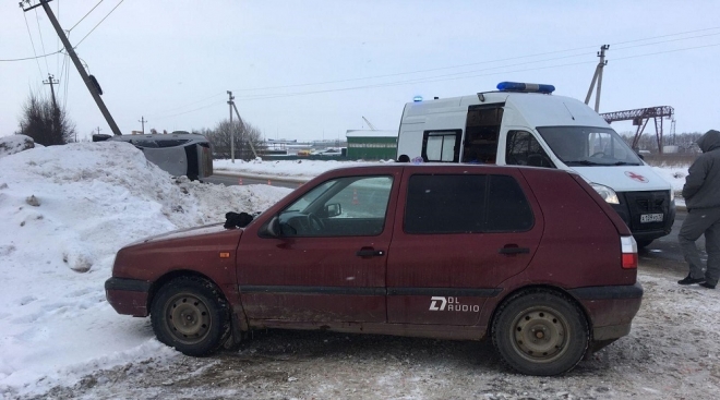 ГИБДД установила виновного в столкновении двух иномарок в Медведево