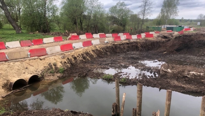 В Советском районе за 70 млн рублей ремонтируют мост через реку Ронга