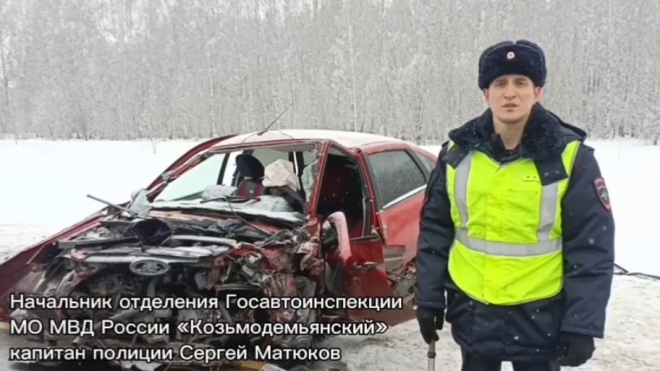 В Марий Эл в утреннем ДТП один человек погиб и шесть получили травмы