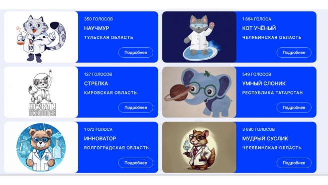 В России выбирают талисман Десятилетия науки и технологий