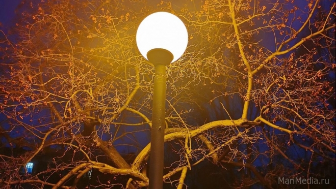 В Мари-Турекском районе после обращения в прямой эфир ЦУР заменили лампы уличного освещения
