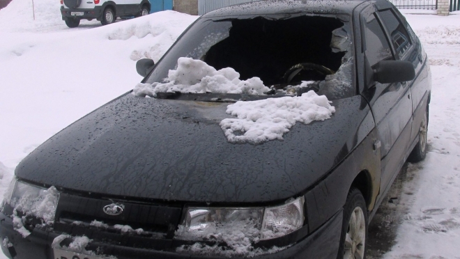 В Марий Эл от огня пострадал ещё один автомобиль