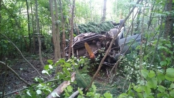 В Параньгинском районе Mitsubishi «приземлилась» в лесополосе