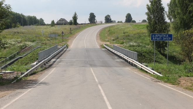 В Марий Эл отремонтировали мост через реку Арыпка