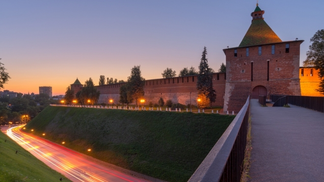 Неизвестные украли новогоднюю гирлянду из Нижегородского кремля