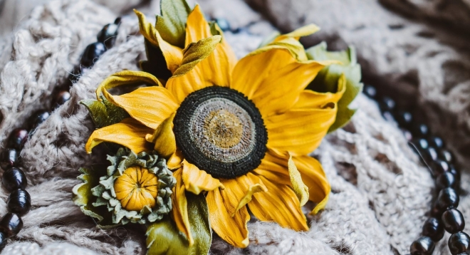 Брошь из натуральной кожи