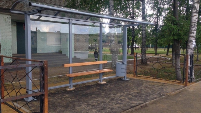 В Йошкар-Оле появился новый остановочный павильон