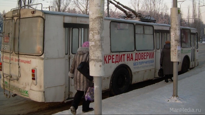 В Йошкар-Оле по бульвару Ураева временно троллейбусы не ходят