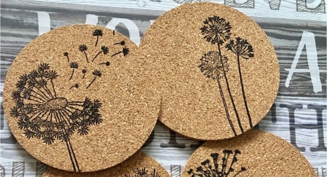 Роспись по пробковому дереву