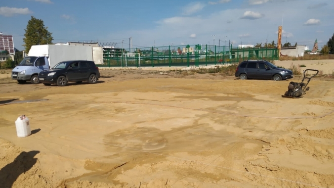 В парке 400-летия Йошкар-Олы подготовили основание под площадку ГТО