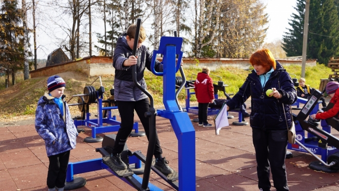 В посёлке Оршанка появилась новая спортивная площадка