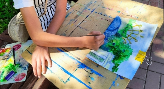 Летний пленэр для подростков в студии «Галерея»