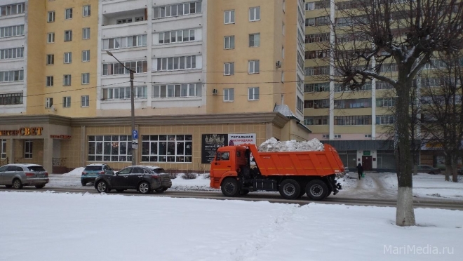 В Йошкар-Оле за сутки на снежную свалку вывезено 2 234 кубометра снега