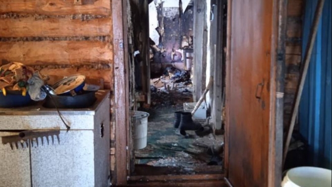 На пожаре в Визимьярах погиб 34-летний мужчина