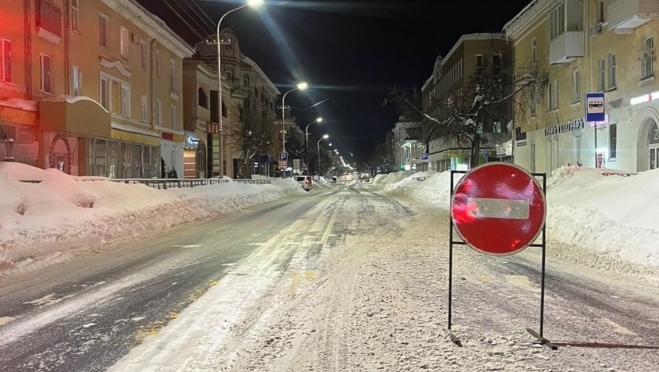 В Йошкар-Оле перекрывают улицы, чтобы вывезти снег