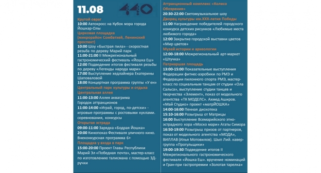 День города Йошкар-Олы 2024