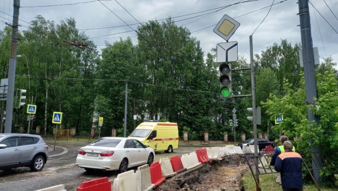 На одном из перекрёстков Йошкар-Олы отключили и перенесли светофор